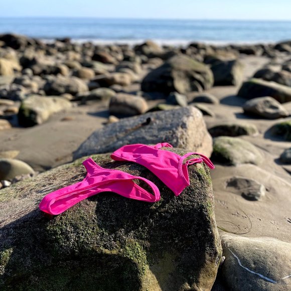 Olivia Cheeky Coverage Bikini Bottom in Pink - Picture 6 of 8